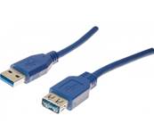 CORDON USB 3.2 A MALE/A FEMELL 1M