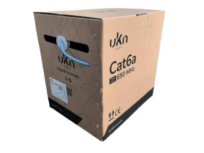 Câble informatique 1x4 paires Cat. 6A F/FTP - Dca - LSZH - Bleu | Unikkern box de 305m