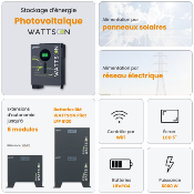 Stockage pour photovoltaïque 6000W | WATTSON Pilot 6000