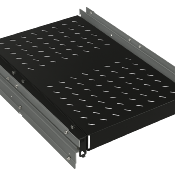 Étagère 19" coulissante – Fix. AV/AR – Baie prof. 1000/1200 mm