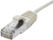 CORDON RJ45 CAT.6A S/FTP LSOH UTLRA FIN - 0.3M - GRIS