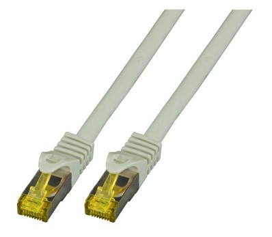 Cordon Cat. 6A avec câble Cat. 7 S/FTP - 600 MHz - LSZH | Gris 5m