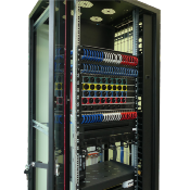 Lot de 2 goulottes verticales grande capacité pour baies 47U