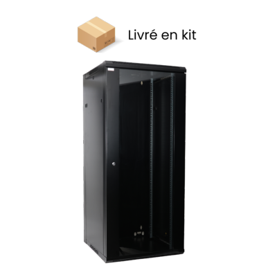 Coffret 19" - 27U 600 x 600 mm - Noir | En kit