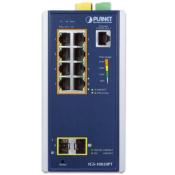 Switch industriel 8 ports 10/100/1000T 802.3at PoE + 2 ports 1G/2.5G SFP