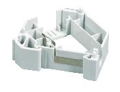 Support rail din pour 1 module RJ45 keystone