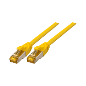 Cordon RJ45 Ultra Flex Cat. 6A S/FTP - LSOH / TPE | Jaune 1m 