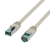 Cordon RJ45 Cat. 6A S/FTP - LSZH | Gris 1m