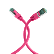 Cordon RJ45 Cat. 6A S/FTP - LSZH | Rose 0.30m