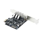 Carte réseau PCIe 10/100/1000 + Hub 3x USB 3.0 | Low Profile