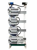 Tableau électrique pré-équipé et pré-câblé 4 rangées | avec PC 2P+T