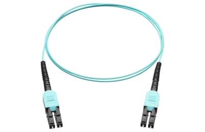 Jarretière optique OS2 uniboot LC/LC 10m aqua – câble 1,4 mm premium